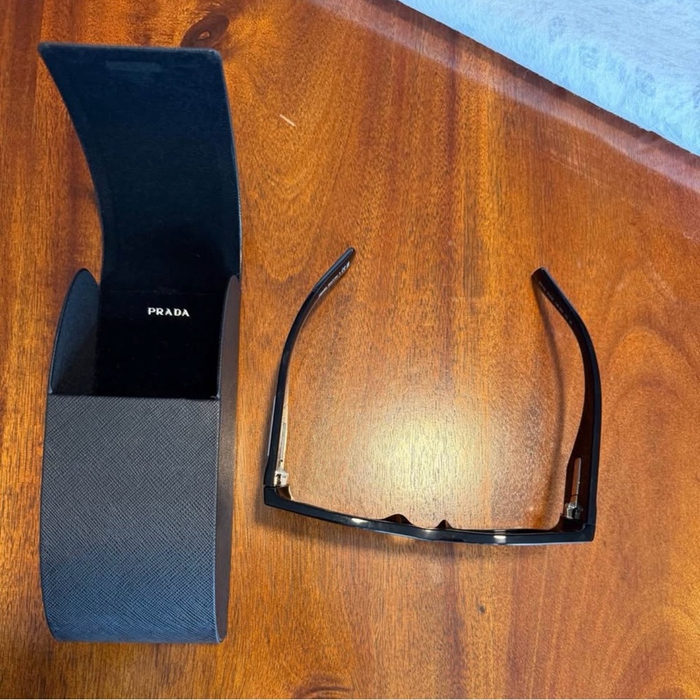 Prada Oversized Black Rectangular Sunglasses - image 4